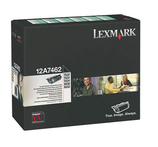 LEXMARK 12A7462 Black High Yield Toner 21k