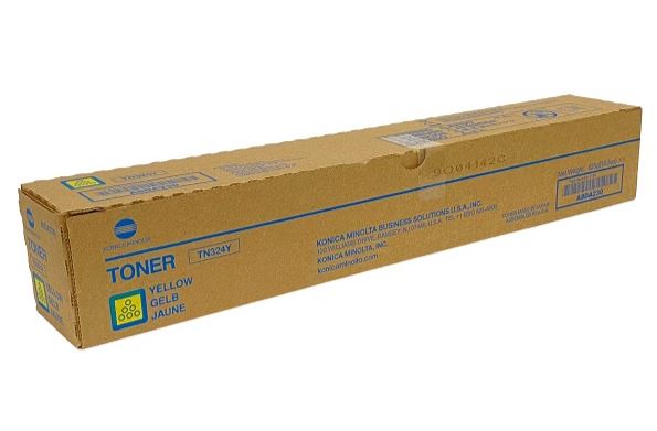 KONICA MINOLTA TN324 (A8DA230) Yellow Toner Cartridge