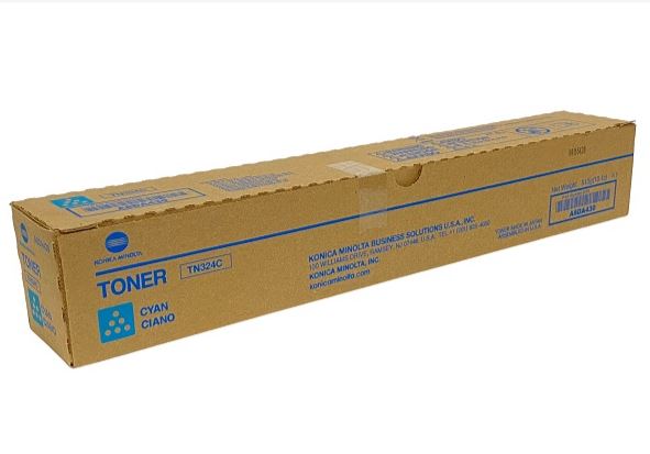 KONICA MINOLTA TN324 (A8DA430) Cyan Toner Cartridge