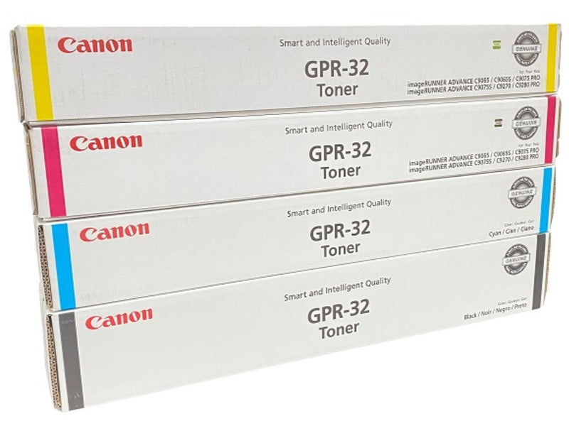 Canon Genuine OEM GPR-32 Toner Cartridges - Full Set (BK,C,M,Y)