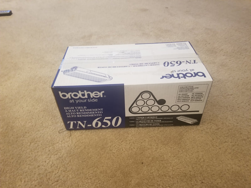 BROTHER TN650 Black High Yield Toner 8k